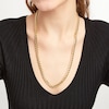 Thumbnail Image 2 of 7.8mm Cuban Curb Chain Necklace in Hollow 10K Gold - 24&quot;