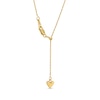 Thumbnail Image 3 of 1.0mm Adjustable Singapore Chain Necklace in Solid 14K Gold - 22&quot;