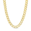 Thumbnail Image 0 of 7.4mm Curb Chain Necklace in Solid 10K Gold - 24"