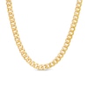 Thumbnail Image 1 of 5.5mm Cuban Curb Chain Necklace in Hollow 10K Gold - 24&quot;