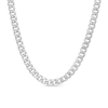 Thumbnail Image 1 of 5.5mm Cuban Curb Chain Necklace in Hollow 10K White Gold - 22&quot;