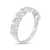 Thumbnail Image 1 of 5/8 CT. T.W. Marquise and Round Diamond Scatter Double Row Anniversary Band in 10K White Gold