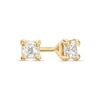 Thumbnail Image 0 of 1/5 CT. T.W. Princess-Cut Diamond Solitaire Stud Earrings in 14K White Gold (J/I3)