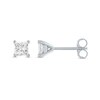 Thumbnail Image 2 of 1/2 CT. T.W. Princess-Cut Diamond Solitaire Stud Earrings in 14K White Gold (J/I3)