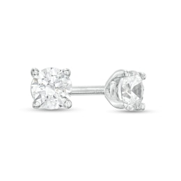 1/4 CT. T.W. Diamond Solitaire Stud Earrings in 14K White Gold (J/I2)