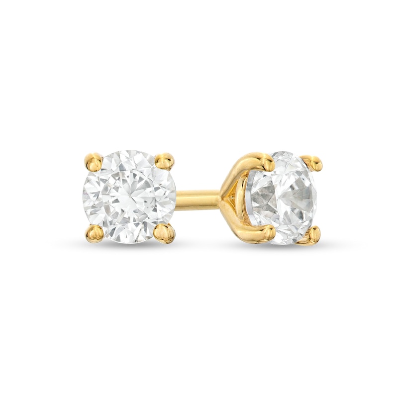 Main Image 1 of 1/3 CT. T.W. Diamond Solitaire Stud Earrings in 14K Gold (J/I2)