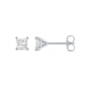 Thumbnail Image 2 of 1/2 CT. T.W. Princess-Cut Diamond Solitaire Stud Earrings in 14K White Gold (J/I2)