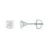 Thumbnail Image 1 of 1/4 CT. T.W. Certified Diamond Solitaire Stud Earrings in 14K White Gold (I/I1)