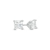 Thumbnail Image 0 of 3/4 CT. T.W. Certified Princess-Cut Diamond Solitaire Stud Earrings in 14K White Gold (I/I1)