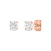 Thumbnail Image 0 of 1/5 CT. T.W. Diamond Solitaire Stud Earrings in 14K Rose Gold