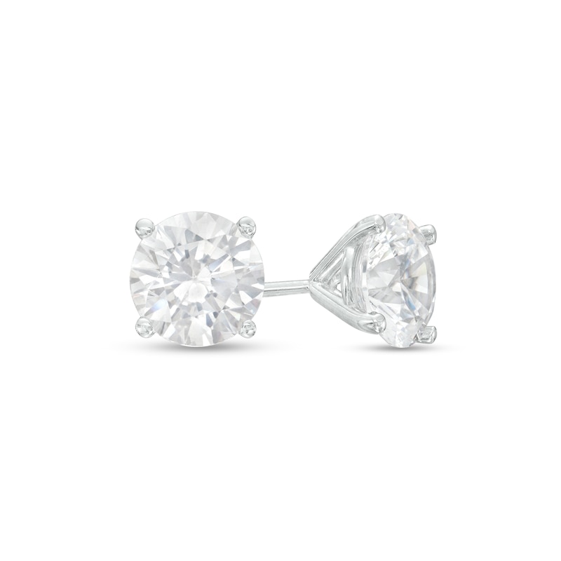 Main Image 1 of 1-1/2 CT. T.W. Certified Diamond Solitaire Stud Earrings in 14K White Gold (I/I1)