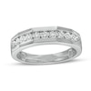 Thumbnail Image 1 of Men's 1/10 CT. T.W. Diamond Eleven Stone Wedding Band in Sterling Silver