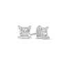 Thumbnail Image 0 of 1/10 CT. T.W. Princess-Cut Diamond Solitaire Stud Earrings in Sterling Silver (J/I3)