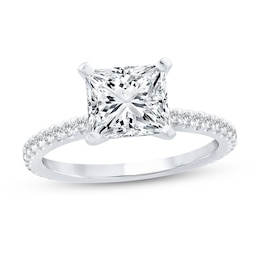 2-5/8 CT. T.W. Princess-Cut Certified Diamond Engagement Ring in 14K White Gold (I/SI2)
