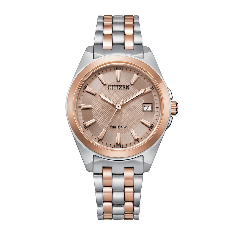 Main Image 1 of Ladies' Citizen Eco-Drive® Corso Two-Tone Watch with Rose-Tone Dial (Model: EO1226-59X)