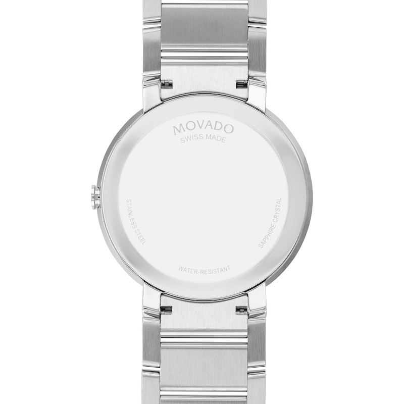 Main Image 3 of Men's Movado Sapphire™ Diamond Accent Watch with Silver-Tone Dial (Model: 0607587)