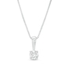 Thumbnail Image 1 of 1/4 CT. Certified Diamond Solitaire Pendant in 14K White Gold (J/I2)