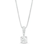 Thumbnail Image 1 of 1/3 CT. Certified Diamond Solitaire Pendant in 14K White Gold (J/I2)