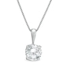 Thumbnail Image 1 of 1 CT. Certified Diamond Solitaire Pendant in 14K White Gold (J/I2)