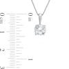 Thumbnail Image 3 of 1 CT. Certified Diamond Solitaire Pendant in 14K White Gold (J/I2)