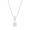 Thumbnail Image 1 of 1/6 CT. Certified Diamond Solitaire Pendant in 14K White Gold (J/I2)