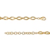 Thumbnail Image 2 of 6.0mm Oval Link Chain Necklace in Hollow 10K Gold - 16"