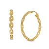 Thumbnail Image 0 of 30.0mm Paper Clip Chain Link Hoop Earrings in 10K Gold