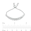 Thumbnail Image 2 of Diamond Accent Slant Bolo Bracelet in Sterling Silver – 9.5&quot;