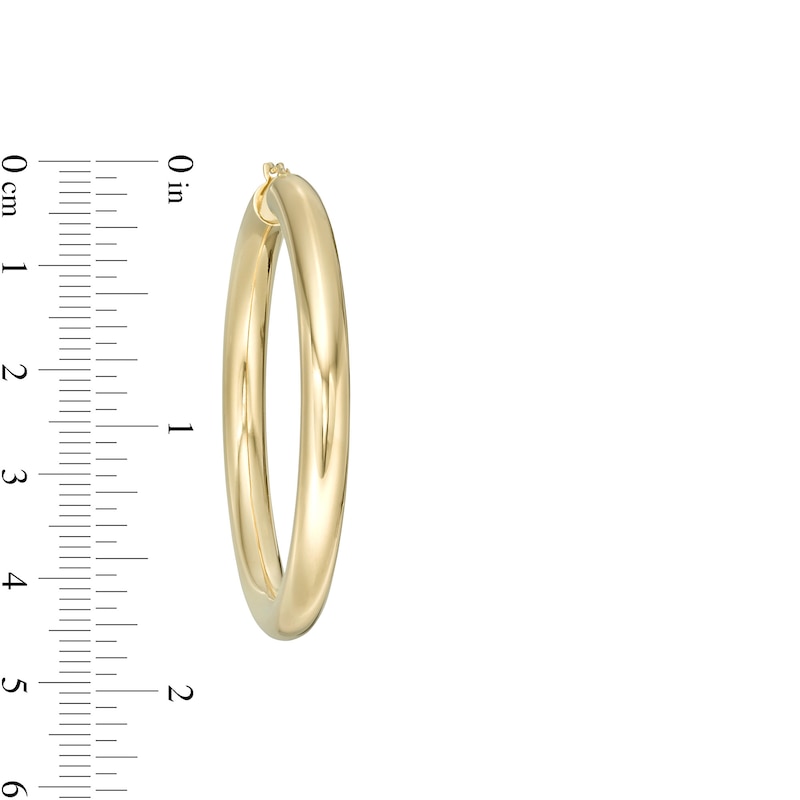 Zales 3.0 x 50.0mm Hoop Earrings in 14K Gold