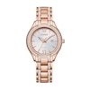 Thumbnail Image 1 of Ladies' Citizen Eco-Drive® Silhouette Crystal Accent Rose-Tone Watch with Silver-Tone Dial (Model: FE1233-52A)