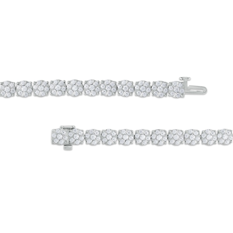 Main Image 2 of 5 CT. T.W. Multi-Diamond Tennis Bracelet in 10K White Gold