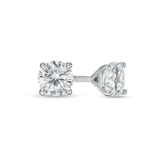 3 CT. T.W. Certified Lab-Created Diamond Solitaire Stud Earrings in 14K  White Gold (F/SI2)