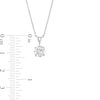 Thumbnail Image 3 of 1 CT. Certified Lab-Created Diamond Solitaire Pendant in 14K White Gold (F/SI2)