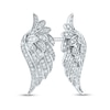 Thumbnail Image 0 of 1/4 CT. T.W. Diamond Wing Stud Earrings in 14K White Gold