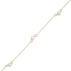 Thumbnail Image 1 of Child's 3.5mm Freshwater Cultured Pearl Trio Station Bracelet in 14K Gold – 6&quot;