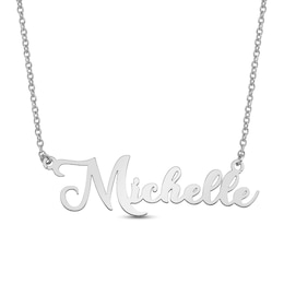 Curly Cursive Name Necklace (1 Line)