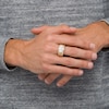 Thumbnail Image 2 of Men's 2 CT. T.W. Certified Lab-Created Diamond Border Three Stone Ring in 14K Gold (F/SI2)