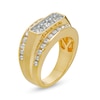 Thumbnail Image 3 of Men's 2 CT. T.W. Certified Lab-Created Diamond Border Three Stone Ring in 14K Gold (F/SI2)