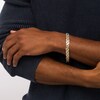 Thumbnail Image 2 of Men's 1 CT. T.W. Diamond Triple Row Brick Pattern Link Bracelet in 10K Gold - 8.5&quot;