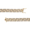 Thumbnail Image 3 of Men's 1 CT. T.W. Diamond Triple Row Brick Pattern Link Bracelet in 10K Gold - 8.5&quot;