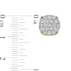 Thumbnail Image 3 of Men's 1 CT. T.W. Multi-Diamond Stud Earrings in 10K Gold