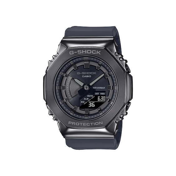 Ladies' Casio G-Shock S Series Gunmetal Grey IP And Resin Strap Watch With Grey Dial (Model: GMS2100B-8A)