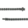 Thumbnail Image 3 of Men's 3-1/2 CT. T.W. Black Diamond Necklace in Sterling Silver with Black Rhodium - 20&quot;