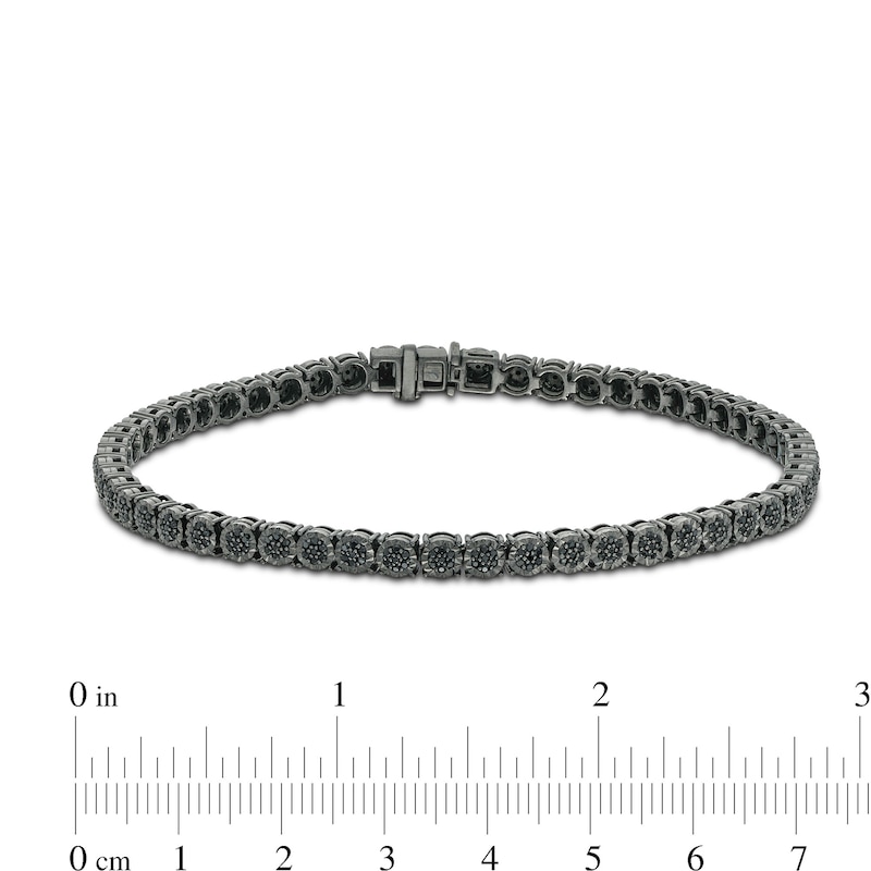 Men's Diamond Bracelet 1 ct tw Sterling Silver 8.5