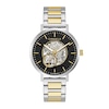 Thumbnail Image 0 of Men's Caravelle by Bulova Automatic Two-Tone Watch with Black Skeleton Dial (Model: 45A152)