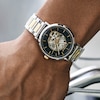 Thumbnail Image 4 of Men's Caravelle by Bulova Automatic Two-Tone Watch with Black Skeleton Dial (Model: 45A152)