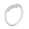 Thumbnail Image 3 of 1/5 CT. T.W. Baguette and Round Diamond Vintage-Style Contour Anniversary Band in 14K White Gold