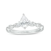 Thumbnail Image 1 of 1 CT. T.W. Pear-Shaped Diamond Scallop Shank Engagement Ring in 14K White Gold