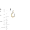 Thumbnail Image 2 of 1/10 CT. T.W. Multi-Diamond Teardrop Stud Earrings in 10K Gold