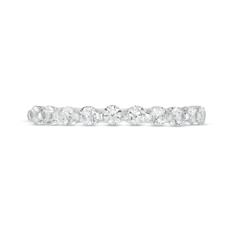 Main Image 4 of 1/2 CT. T.W. Diamond Eleven Stone Anniversary Band in 14K White Gold